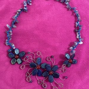 Thai necklace with natural stones